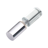 SDKS03X2CP Double Sided Knob with CLEAR BUMPER on One side in Chrome Finish for Glass Shower Doors