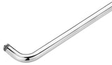 SDP3/4X24PS 24" Single Side Shower Door Towel Bar without Metal Washers in Chrome Finish