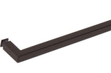 SDPSQT24ORB Rockwell 24″ SquareCorner Single Side Towel Bar in Antique Black finish for Glass Shower Doors