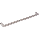 SDPSQT18BS Rockwell 18″ Square Corner Single Side Towel Bar in Brushed Nickel finish for Glass Shower Doors