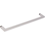 SDPSQT20PS Rockwell 20″ Square Corner Single Side Towel Bar in Chrome finish for Glass Shower Doors