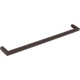 SDPSQT22ORB Rockwell 22″ Square Corner Single Side Towel Bar in Antique Black finish for Glass Shower Doors