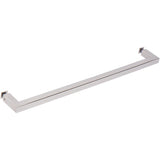 SDPSQT26PS Rockwell 26″ Square Corner Single Side Towel Bar in Chrome finish for Glass Shower Doors