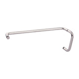 SDTB6X18-PS Combination Towel Bar with Shower Door Handle 6 x 18&#8243; in Chrome Finish