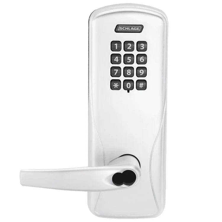 Schlage CO-100-CY-50-KP-ATH_-B Electronic Keypad Lock, Office/Classroom Function, Athens Lever, Prepped for SFIC