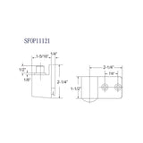 SFOP1121DU Intermediate Pivot 121 series in Duronodic Finish