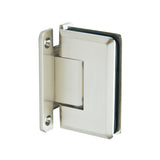 Wall to Glass Bevelled Shower Hinge in Brushed Nickel Finish