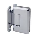 SHB037L-CP-0C Wall to Glass Bevelled Shower Hinge in Chrome Finish for Frameless Heavy Glass Shower Doors