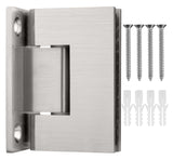 SJQL037BSN0 Junior Square Classic Full Backplate Shower Hinge in Brushed Nickel Finish