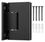 SJQL037US10B0 Junior Square Classic Full Backplate Shower Hinge in Antique Black Finish