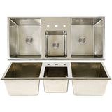 Lago Cove Lago Combination Sink 22 1/8" x 9 13/16" x 47 5/8"