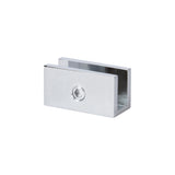 SNC6CP Rockwell Solid Brass Notchless Square U Glass Shower Door Clamp in Polished Chrome Finish