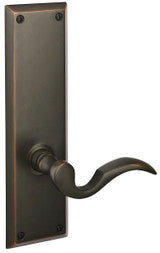 Emtek 8854 Quincy 9" Non-Keyed Sideplate Lockset, Dummy (Pair)- Brass Tubular