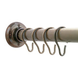 Shower Curtain Rod, Brackets, and Hooks