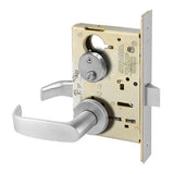 Sargent 8265 LNL Privacy Bath/Bedroom Mortise Lock, L Lever, LN Rose