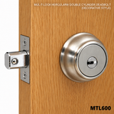 MUL-T-LOCK MTL600 Hercular® Double Cylinder Deadbolt (decorative style)