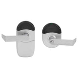 Schlage NDEBBD Mobile Enabled Cylindrical With Vandlgard, Interior Pushbutton with Indicator, SFIC Construction Core