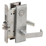 Schlage L9453P 06N Entrance Mortise Lock with Deadbolt, 06 Lever, N Escutcheon