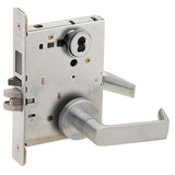 Schlage L9453J 06A Entrance Mortise Lock with Deadbolt, Less Full Size Interchangeable Core, 06 Lever, A Rose