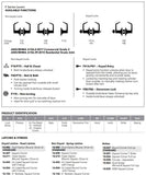 Schlage Residential F10 - Fire Rated Latitude Lever Passage Lock with 16080 Latch and 10027 Strike