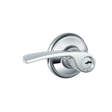 Schlage Residential F51A - Entry Lock -Merano Lever, C Keyway with 16211 Latch and 10063 Strike - Addison Rose