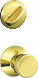 Schlage Residential F59 - Bell Knob Single Cylinder Interior Pack - Exterior Handleset Sold Separately