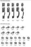 Schlage Residential F92 Century Dummy Exterior Handleset with Custom Design