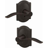 Schlage Residential FC172 - Pennant Lever Non Turning Double Dummy Pair - Camelot Rose