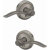 Schlage Residential FC21 - Pennant Lever Passage and Privacy Latch - Grade 2 Cylindrical Non-Keyed Lock - Indy Rose
