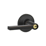 Schlage Residential J54 - Entry Lock Broadway Lever with C Keyway, 16255 Latch and 10101 Strike