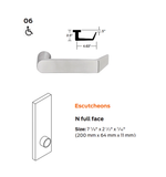 Schlage L9453P 06N Entrance Mortise Lock with Deadbolt, 06 Lever, N Escutcheon