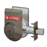 Schlage B572 Door Bolt with Coin Turn and OS-OCC/IS-LOC Dual-Sided Occupancy Indicators