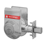 Schlage B572 Door Bolt with Coin Turn and OS-OCC/IS-LOC Dual-Sided Occupancy Indicators