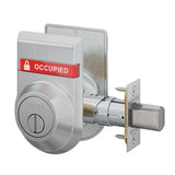 Schlage B572 Door Bolt with Coin Turn and OS-OCC/IS-LOC Dual-Sided Occupancy Indicators