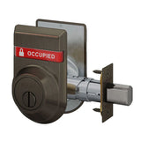 Schlage B572 Door Bolt with Coin Turn and OS-OCC/IS-LOC Dual-Sided Occupancy Indicators
