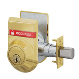 Schlage B660P Single Cylinder Deadbolt with OS-OCC/IS-LOC Dual-Sided Occupancy Indicators