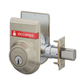 Schlage B660P Single Cylinder Deadbolt with OS-OCC/IS-LOC Dual-Sided Occupancy Indicators