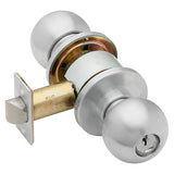 Schlage Commercial D60PD ORB Vestibule Cylindrical Lock, Orbit Knob