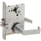 Schlage L9056P 06A Office and Inner Entry Mortise Lock with Automatic Unlocking, 06 Lever, A Rose