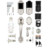 Baldwin Boulder Right Handed Sectional Electronic Keyless Entry Handleset with Beavertail Interior Lever from the Estate Collection