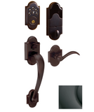 Baldwin Boulder Electronic Deadbolt with Included Boulder Handle and Featured Left Handed Lever