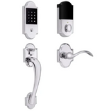 Baldwin Boulder Right Handed Sectional Electronic Keyless Entry Handleset with Beavertail Interior Lever from the Estate Collection