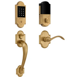 Baldwin Boulder Right Handed Sectional Electronic Keyless Entry Handleset with Beavertail Interior Lever from the Estate Collection