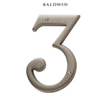 5" Baldwin "3" House Number