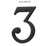 5" Baldwin "3" House Number