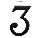 5" Baldwin "3" House Number