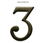 5" Baldwin "3" House Number