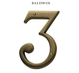 5" Baldwin "3" House Number
