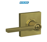 Schlage Latitude Privacy Door Lever Set with Collins Trim