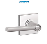 Schlage Solstice Privacy Door Lever Set with Decorative Collins Trim from the J-Series